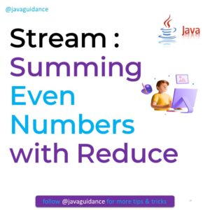 How to sum even numbers with Reduce in java