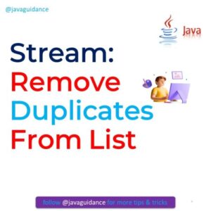 Stream: Remove Duplicates From List
